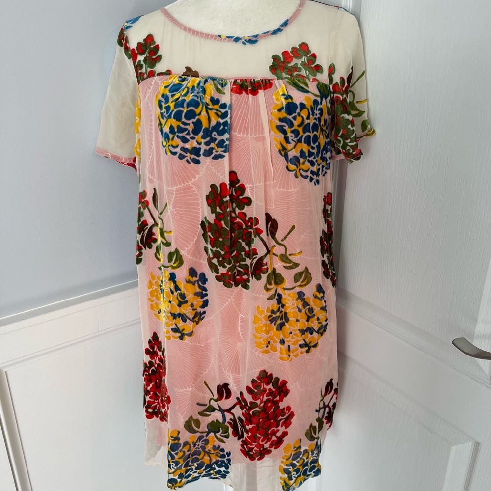 Maeve Sheer Dress with Floral Embroidery